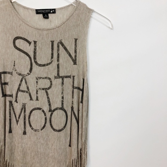 COPY - Living Doll Fringe Boho Tank Printed Small - Picture 5 of 5